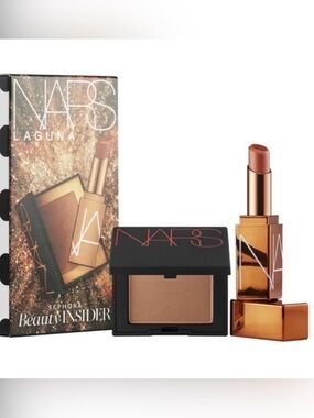 NARS Laguna Bronzer & Satin Lipstick Set